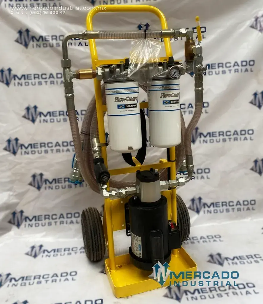 Carrito portátil para filtración 100 PSI 1 HP marca Des-case - imagen 1