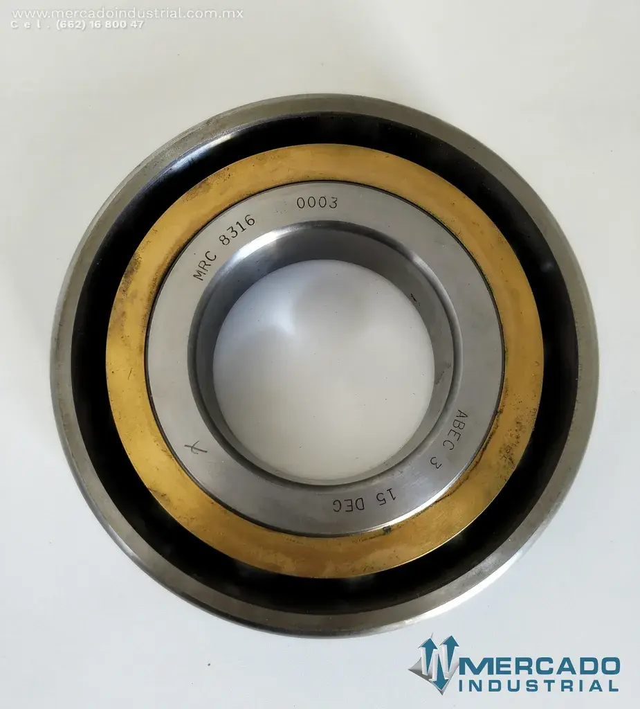 Balero de bolas de contacto angular de doble fila modelo MRC8316BB marca MRC Bearings - imagen 1