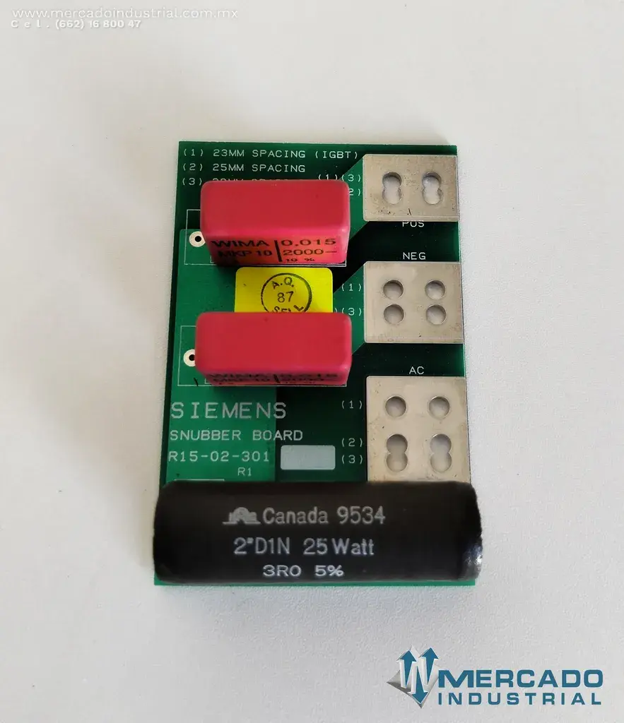 Tarjeta de circuito impreso snubber board modelo R15-02-301 marca Siemens - imagen 1
