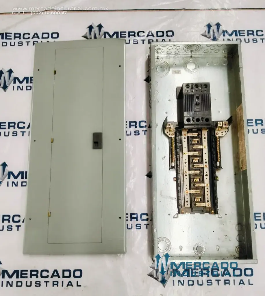 Centro de carga de 24 circuitos 150AMP de 26X85X10 cm modelo TM244115C MOD 3 marca GE - imagen 1