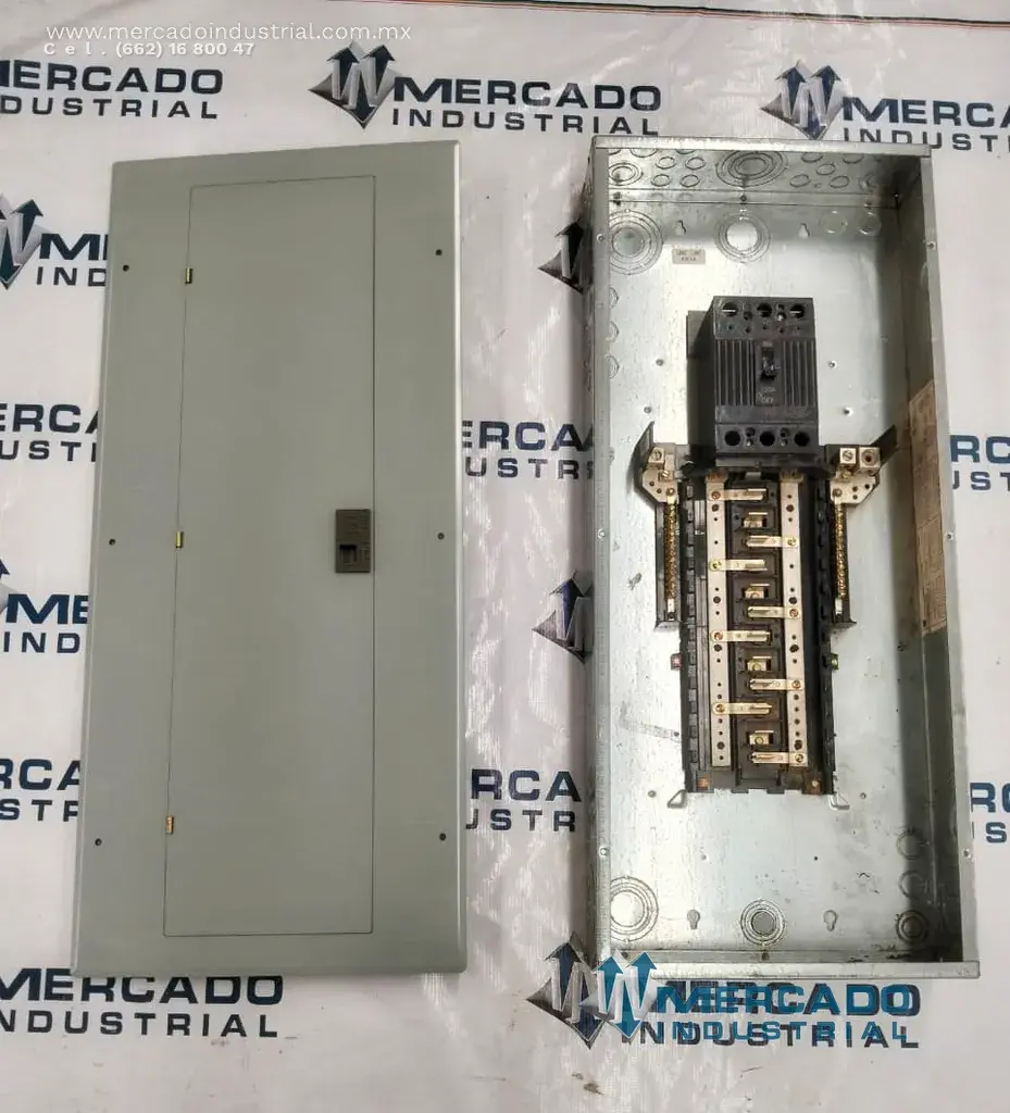 Centro de carga de 30 circuitos 125AMP de 26X85x10 cm modelo TM304112C MOD 3 marca General Electric - imagen 1