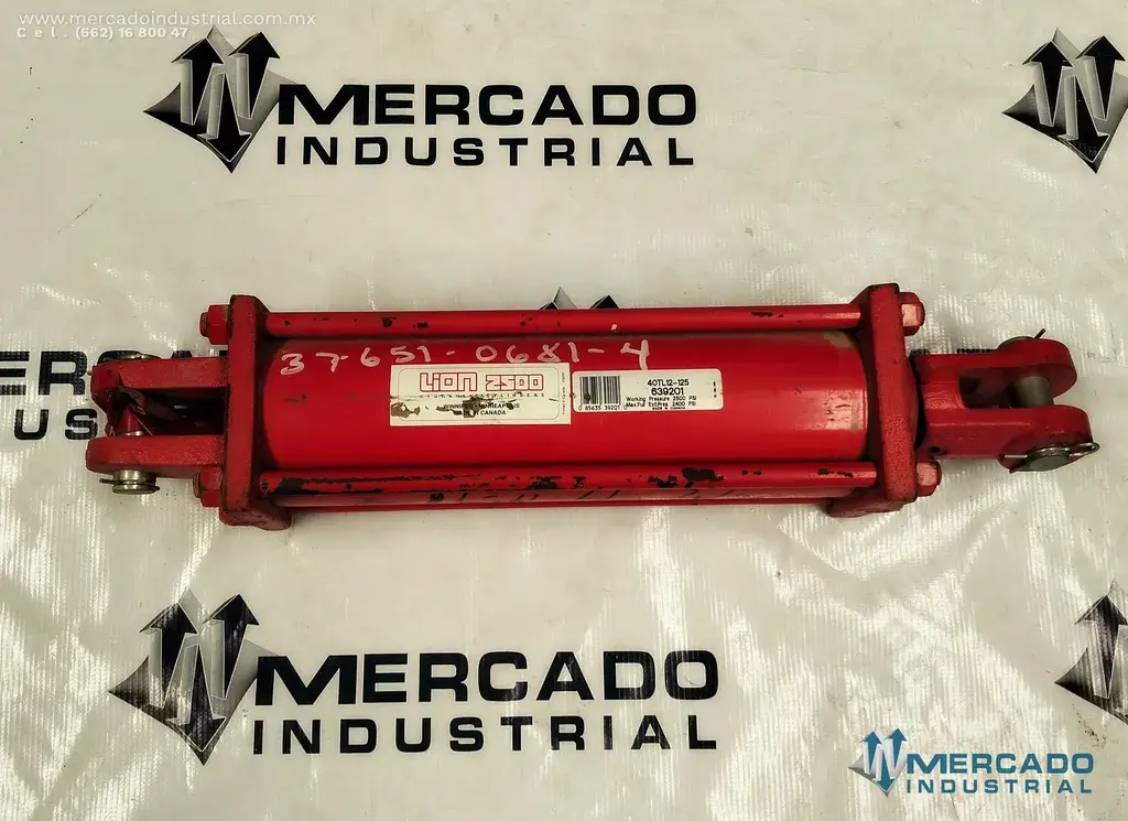 Cilindro hidráulico 24" 2500 PSI modelo 40TL12-125 marca Lion - imagen 1