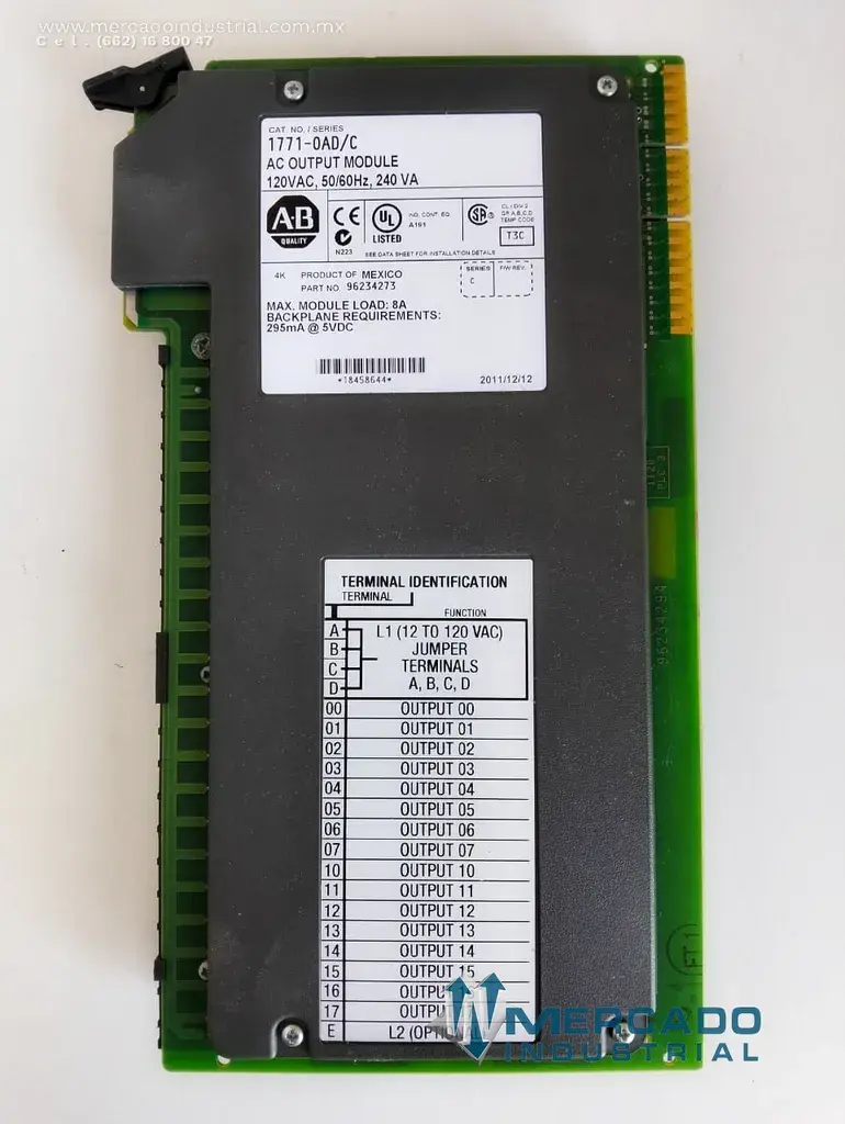 Modulo electrónico 120 vac modelo 1771-0AD/C marca Allen-Bradley - imagen 1
