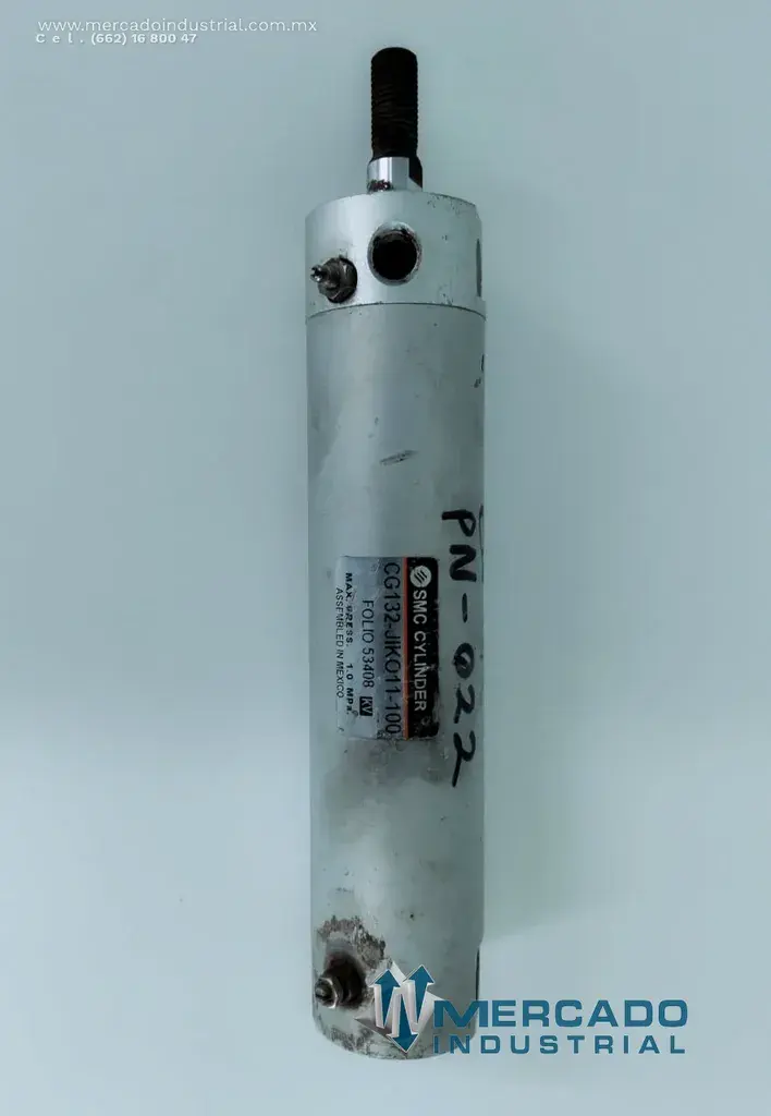 Pistón neumático 1.0 Mpa 134 mm modelo CG132-JIK011-100 marca SMC - imagen 1