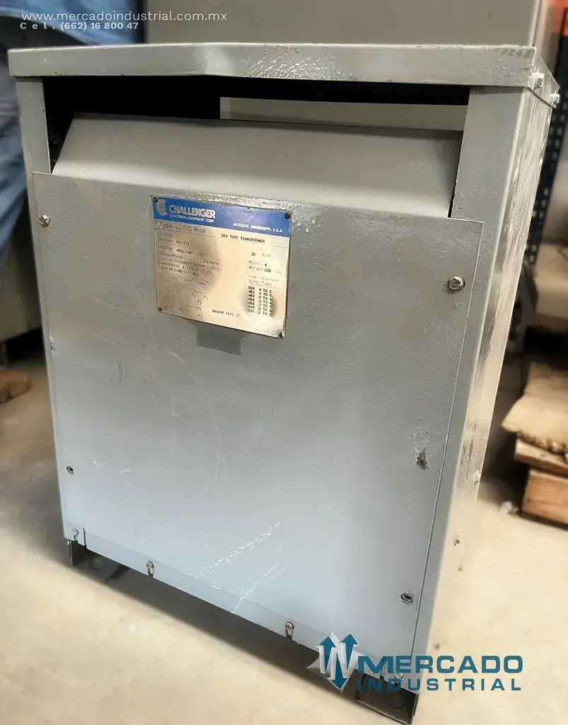 Transformador seco 30 KVA 480-208Y/120V modelo 302-415 marca CHALLENGER - imagen 1