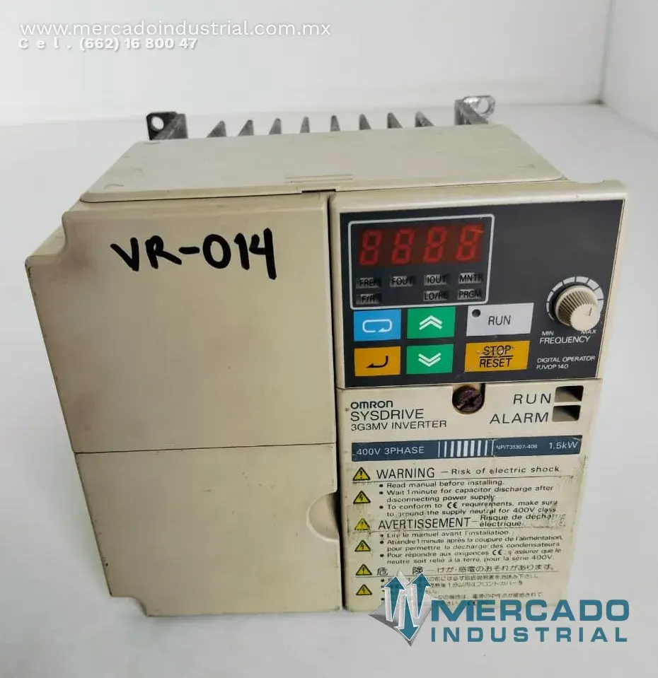 Variador de frecuencia AC 1.5 KW 380-460V modelo 3G3MV-C4037 marca OMRON - imagen 1