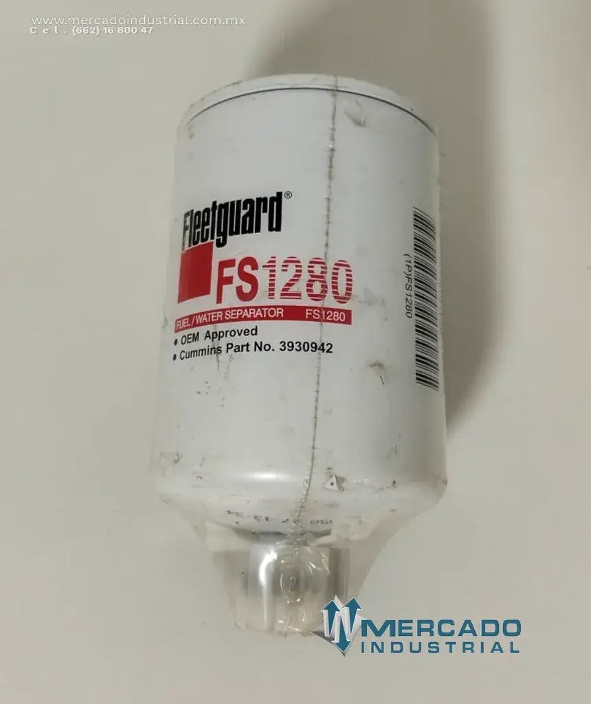 Filtro separador de agua y gasolina modelo FS1280 marca FLEETGUARD - imagen 1