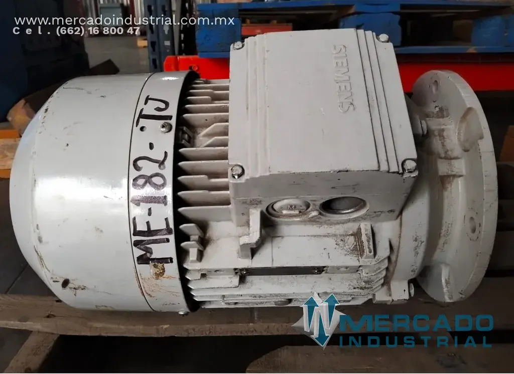 Motor eléctrico 10 HP 4 polos 1760 RPM marca SIEMENS - imagen 1