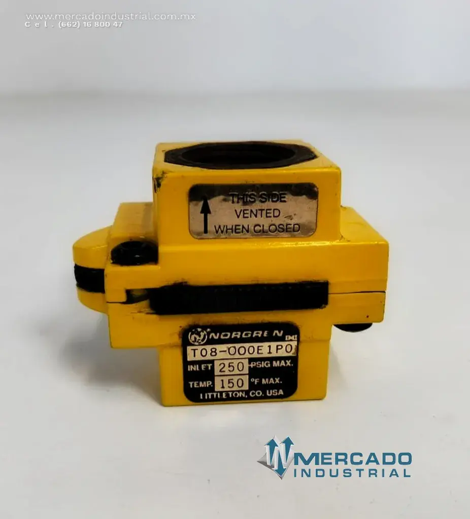 Bloque de válvula manual de seguridad 250 PSI modelo T08-000E1P0 marca NORGREN - imagen 1