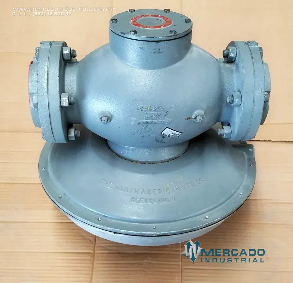Válvula reguladora de presión de gas 4" 2 PSI modelo 7218-7 marca NORTH AMERICAN MFG. CO. - imagen 1