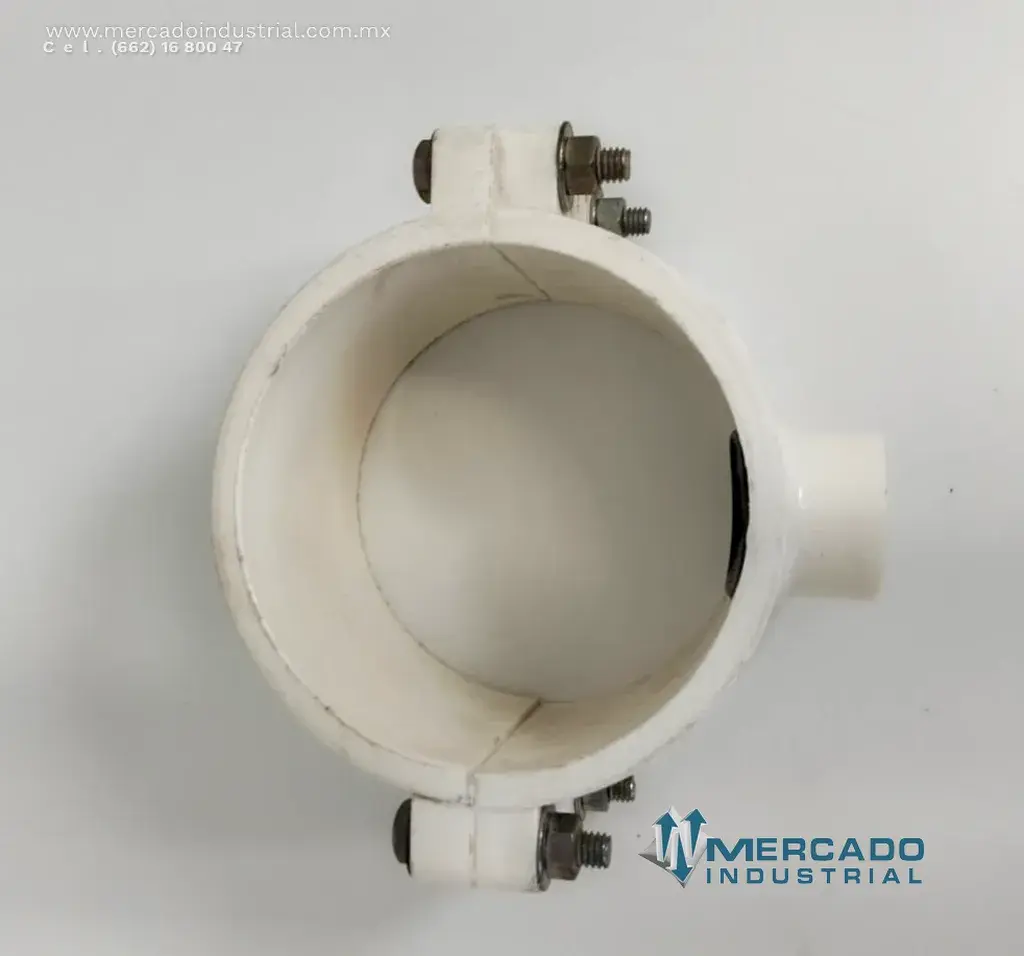 Abrazadera de reparación 4''  de PVC marca MADEPLA - imagen 1