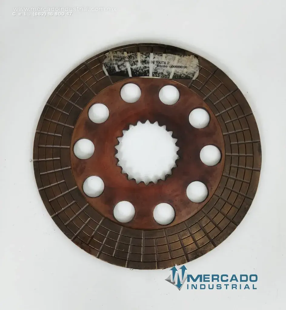 Disco de fricción 8'' parte 6402020530 marca UNITEC - imagen 1