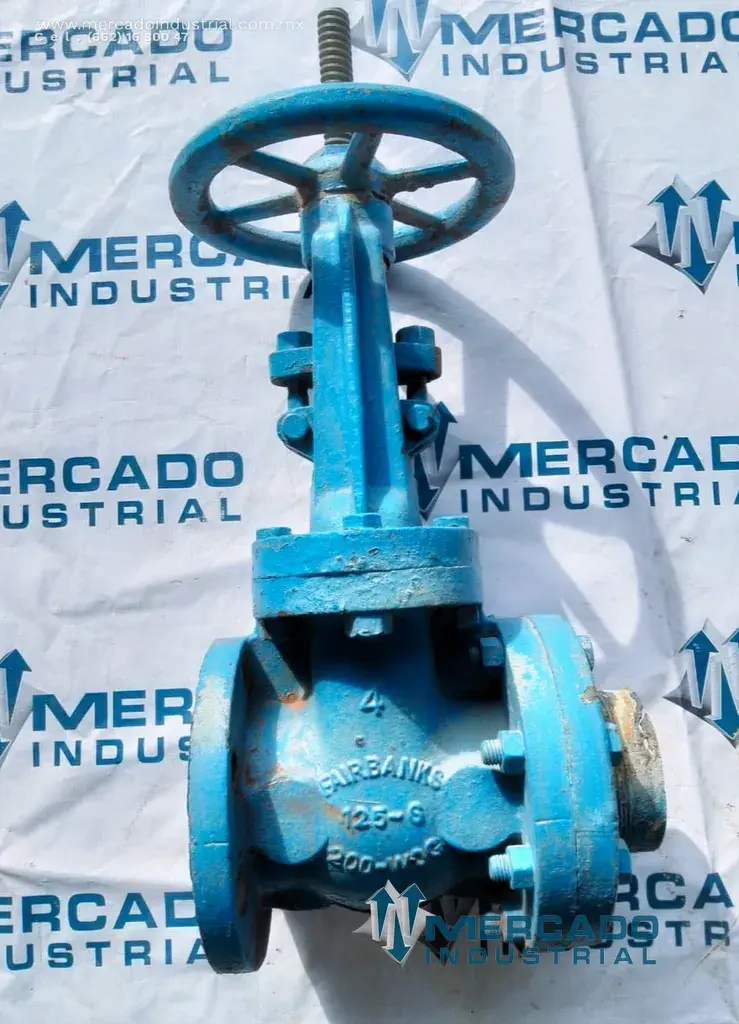 Válvula de compuerta 4'' 200 PSI tipo 125-S marca FAIRBANKS - imagen 1