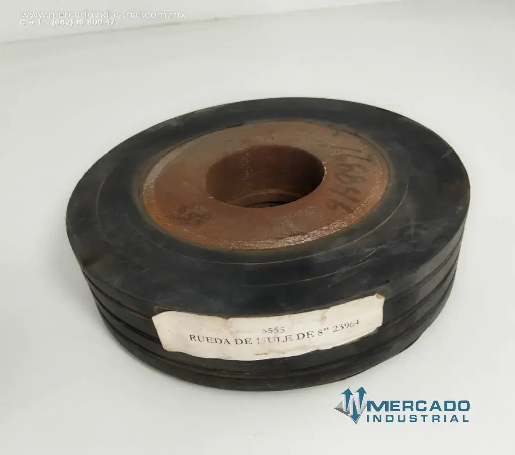 Rueda de hule de 8'' parte 23964 - imagen 1