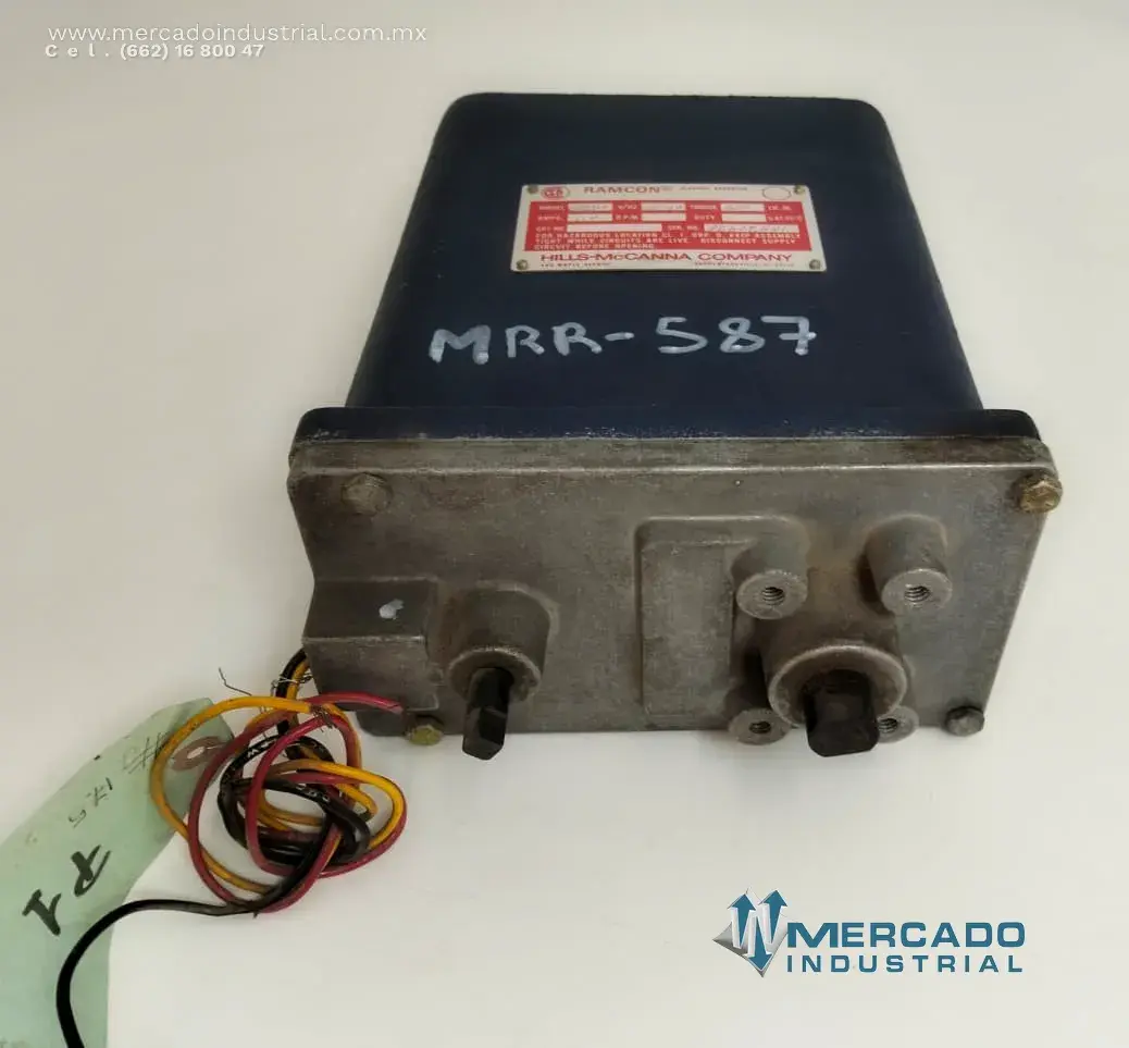 Actuador eléctrico industrial 115-1 V 1.4 A modelo 50BR-7 marca RAMCON - imagen 1