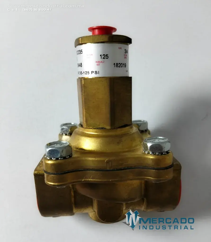 Válvula piloto auxiliar 125 PSI 3/4" modelo P210C035 marca ASCO - imagen 1