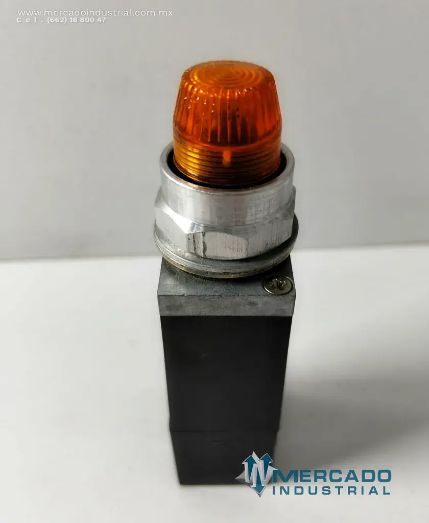 Lámpara piloto con pulsador de prueba 120 VAC modelo 9001JT38 marca Square D - imagen 1