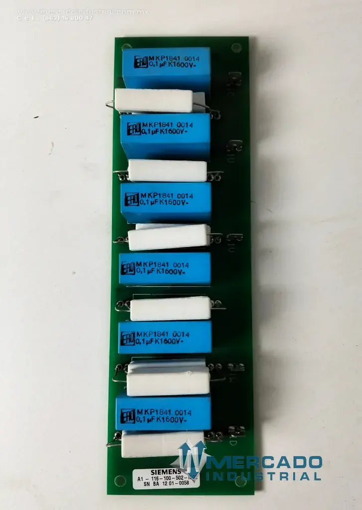 Placa amortiguador snubber parte 62036309 marca Siemens - imagen 1