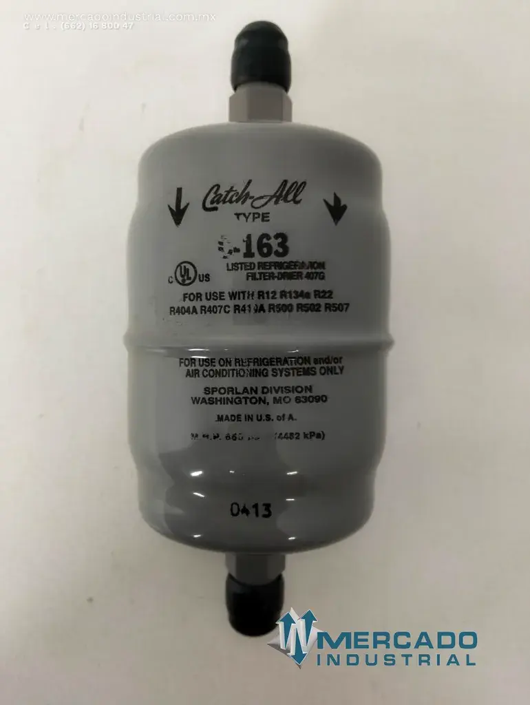 Filtro deshidratador 650psi modelo C-163 marca SPORLAN - imagen 1