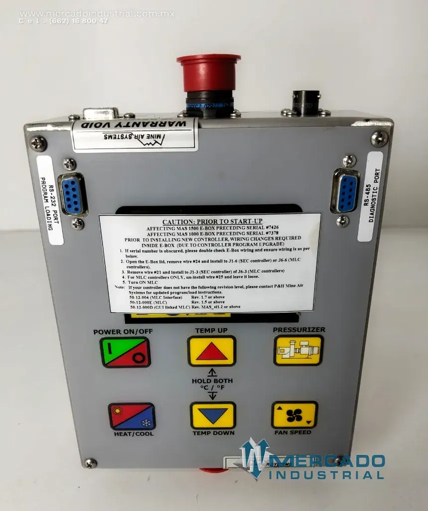 Controlador electrónico industrial 230VAC 2A modelo MLC slave controller  marca Mine air system - imagen 1