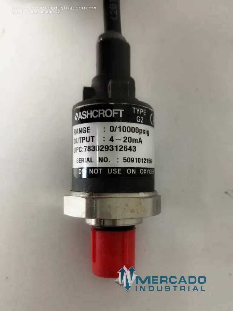 Transductor de presión 20 mA 10000 PSIG modelo G2 marca Ashcroft - imagen 1