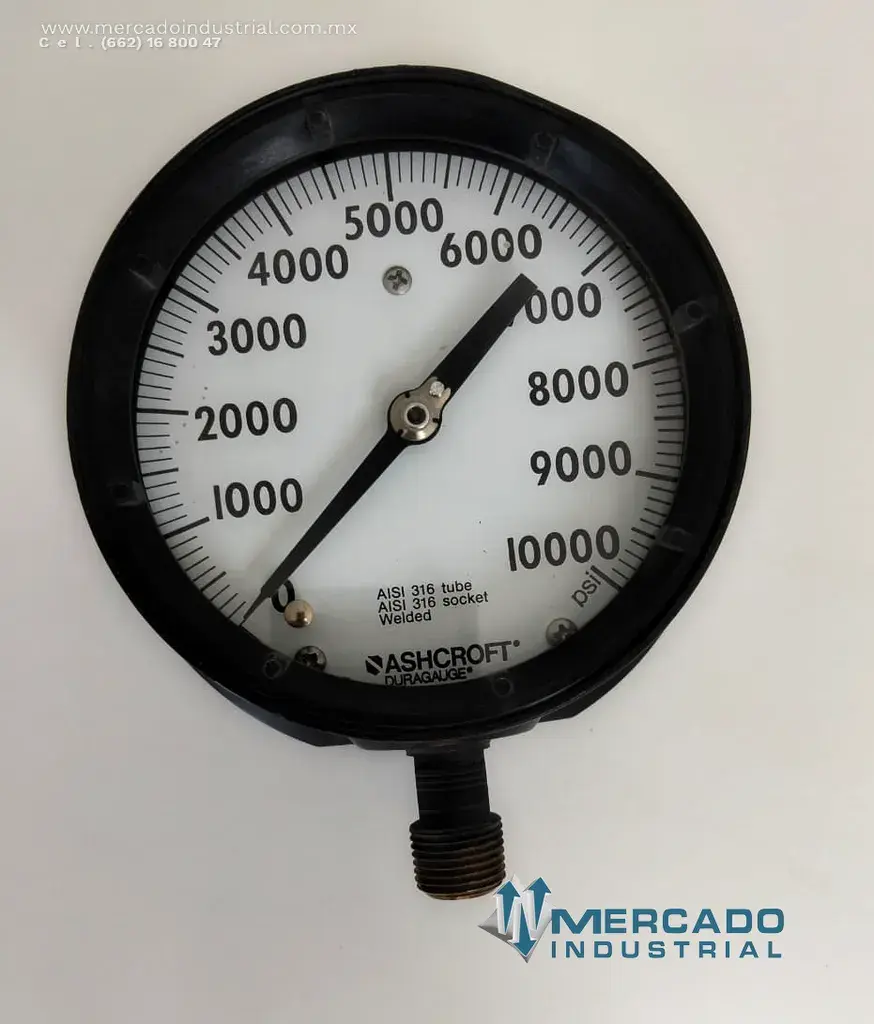 Manómetro 0-1000 PSI modelo 45-1379 marca ASHCROFT - imagen 1