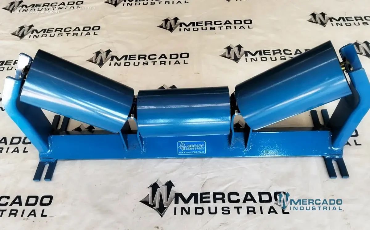 Mancuerna de rodillo triple para banda de 24" 35° marca MI COMPONENTS - imagen 1
