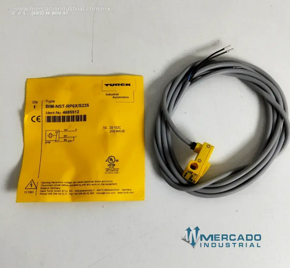 Sensor magnético de posición 10-30 V DC 200 mA modelo BIM-NST-RP6X/S235 marca TURCK - imagen 1