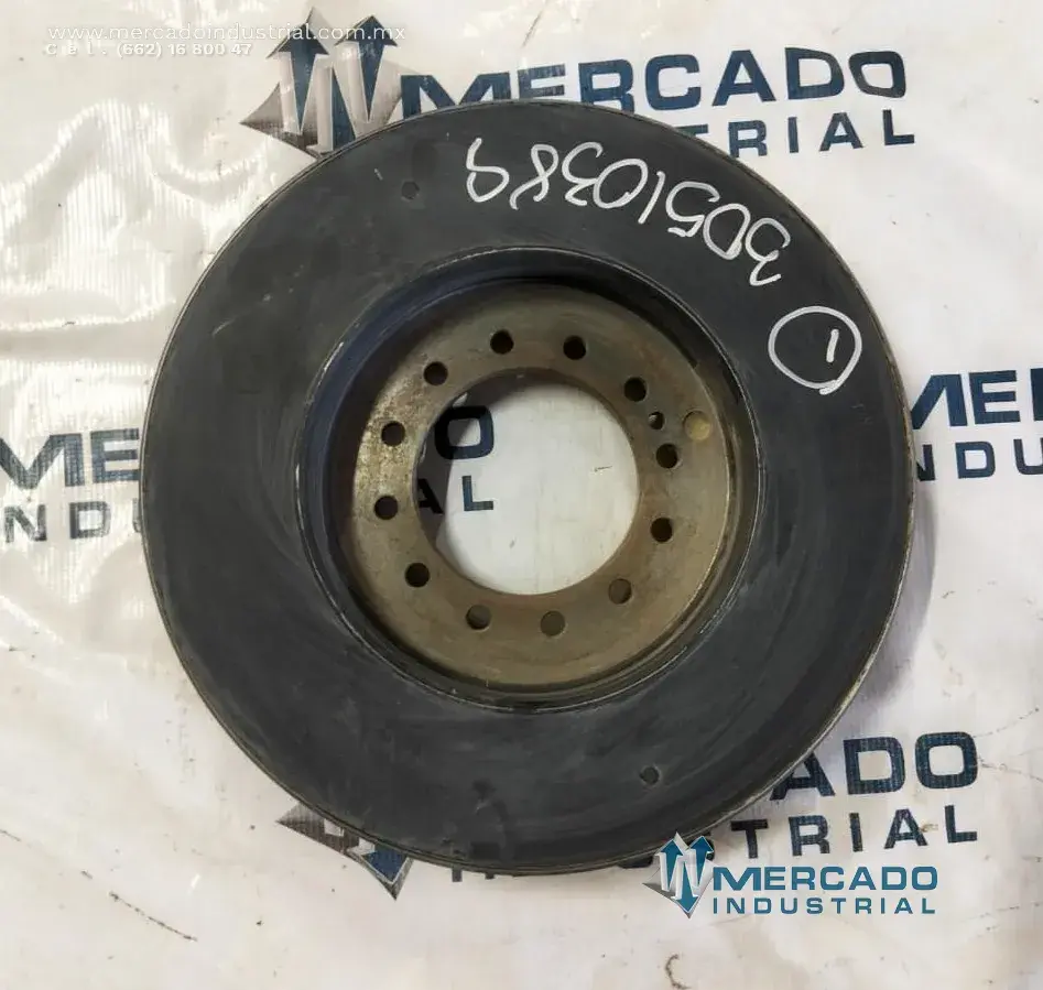 Amortiguador viscoso de vibraciones 15 1/2" parte 3093729 marca Cummins - imagen 1
