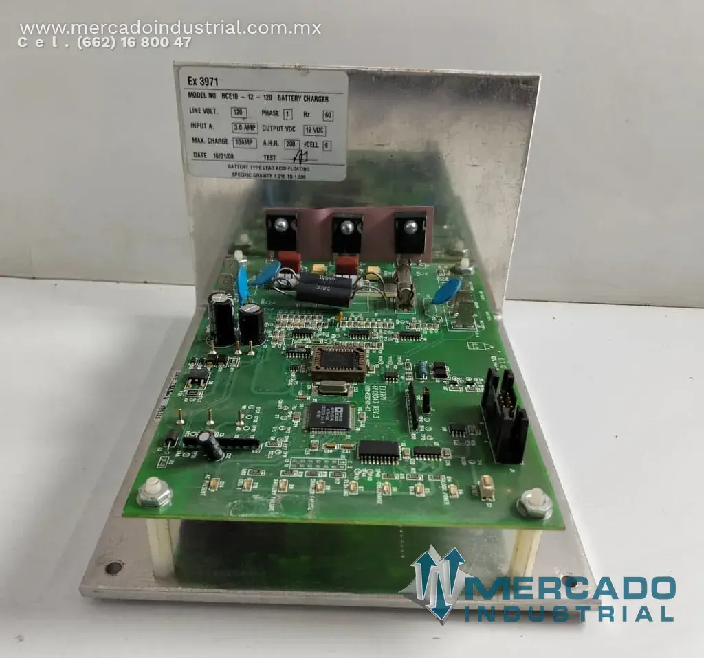 Cargador de baterías 10 A 120 VCA monofásico modelo BCE10-12-120 marca Tornatec - imagen 1
