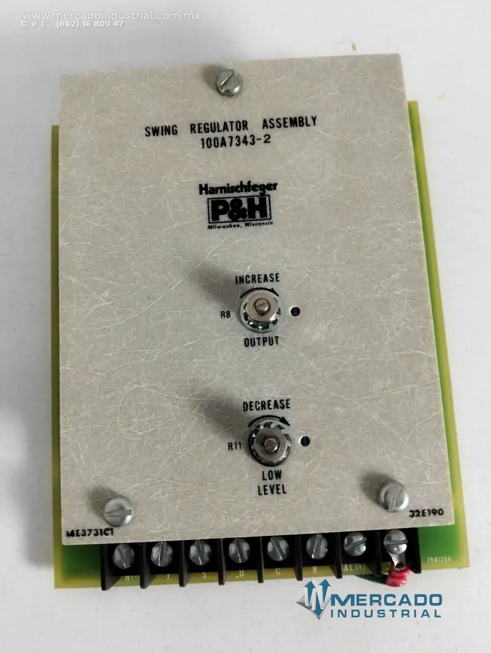 Swing regulater assembly parte 100A7343-2 marca P&H - imagen 1