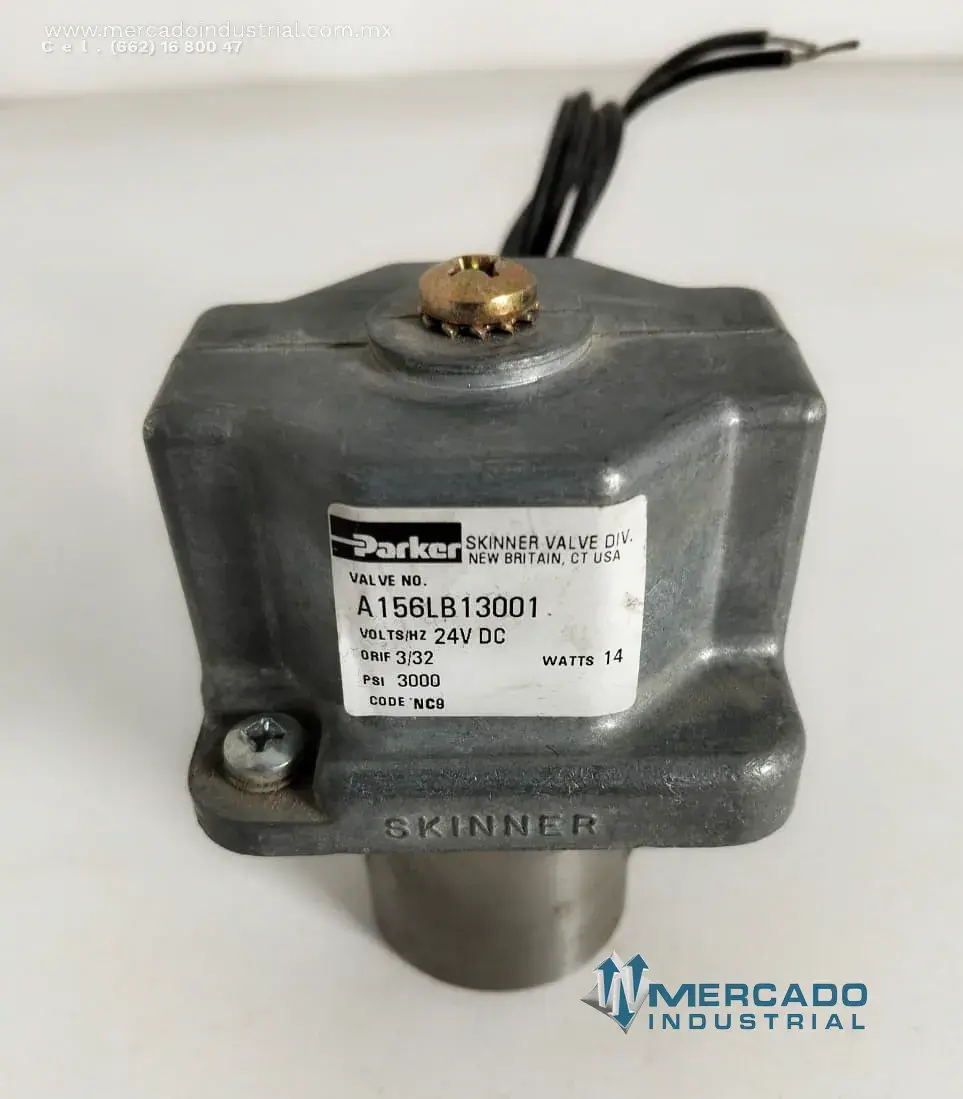 Válvula solenoide 3000 PSI modelo A156LB13001 marca Parker Skinner - imagen 1