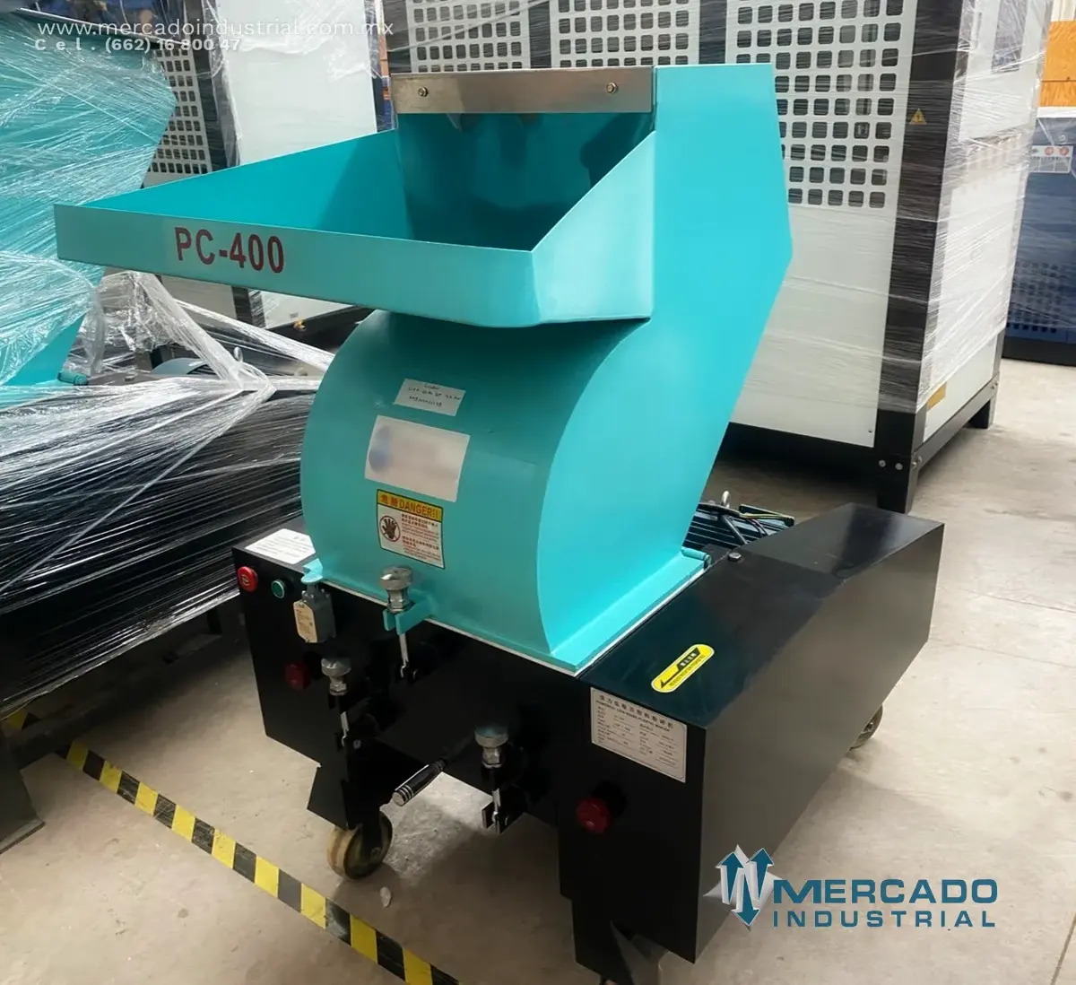 Trituradora de plástico 10 HP 400 KG/H modelo PC-400 marca Shandong Amor Rubber & Plastic Equipment - imagen 1