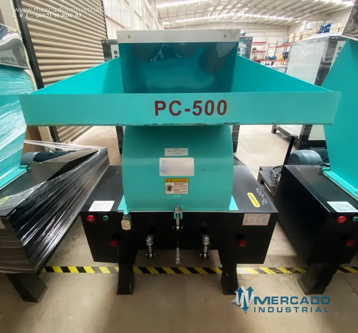 Trituradora de plástico 15 HP 550 KG/H modelo PC-500 marca Shandong Amor Rubber & Plastic Equipment - imagen 1