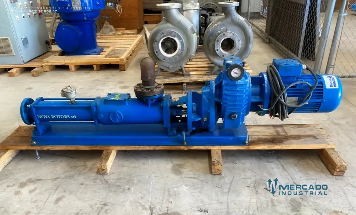 Bomba de cavidad progresiva de 3 x 3" con motor 10 HP marca NOVA ROTORS - imagen 1