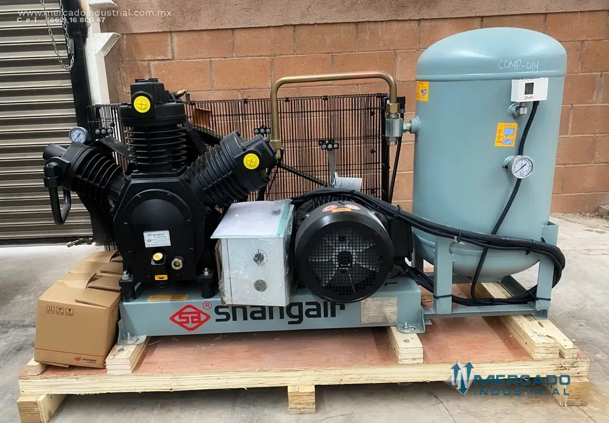 Compresor de pistón 20 HP 220V modelo CWM-1.2/30-YQH/22060 marca Shangair - imagen 1
