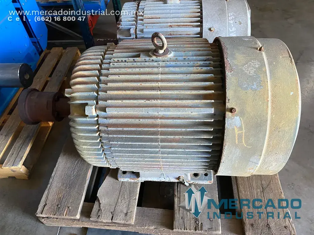 Motor eléctrico 100 HP 6 polos 1180 RPM marca RELIANCE - imagen 1