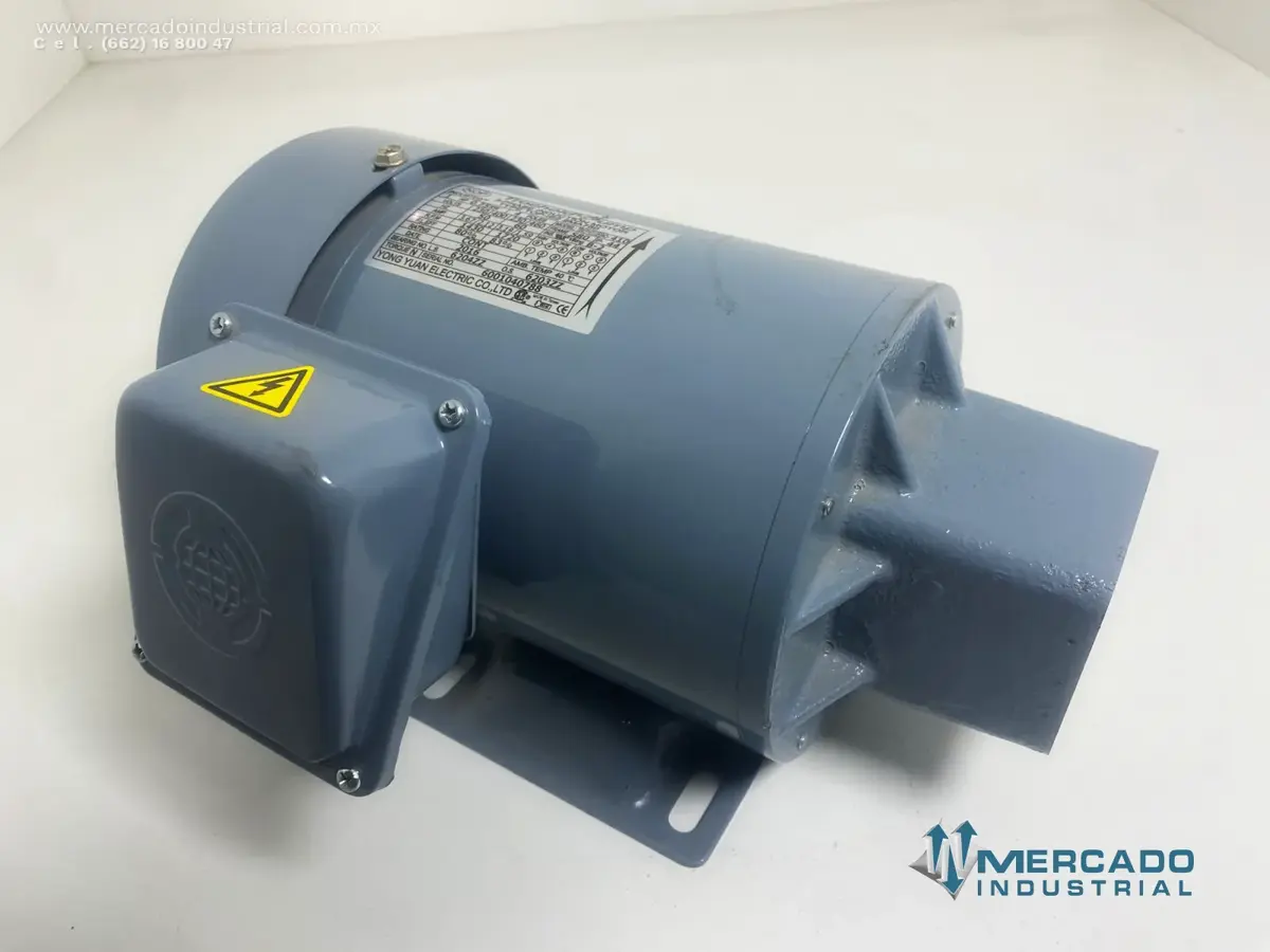 Motor eléctrico trifásico 1 HP 4 polos 1720 RPM marca Yong Yuan - imagen 1