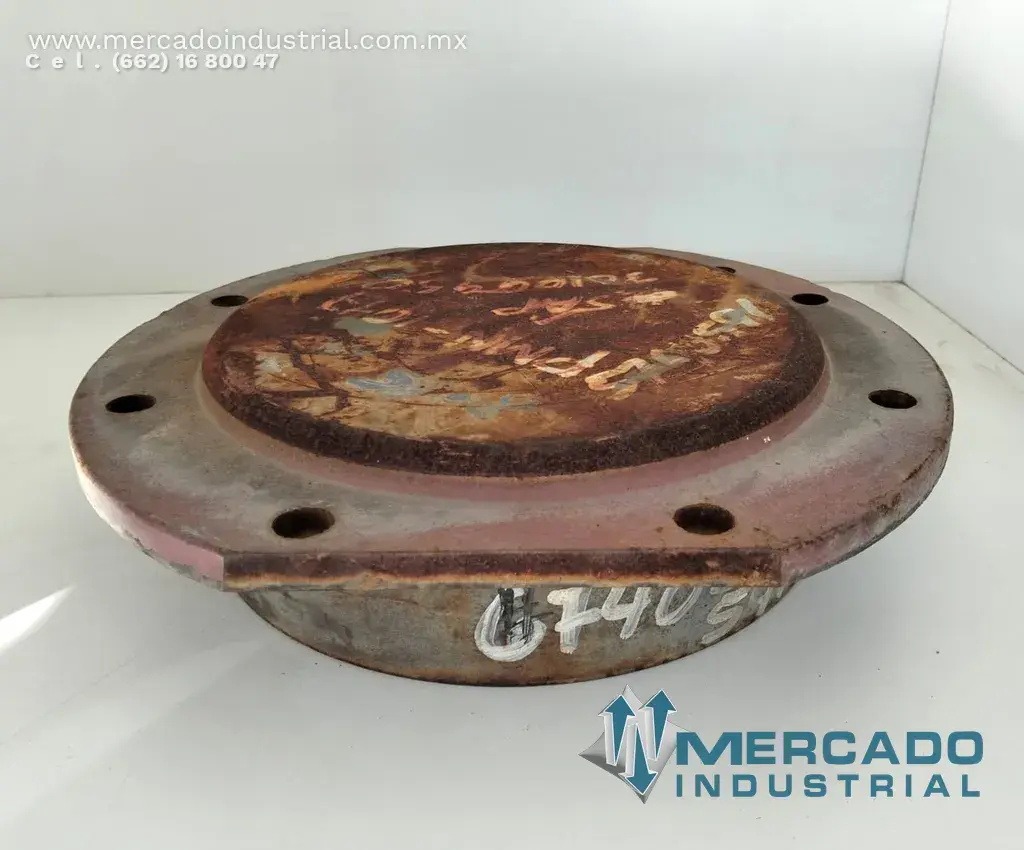 Tapa reductor de acero 37 cm x 7.5 cm parte 440 marca Flender - imagen 1