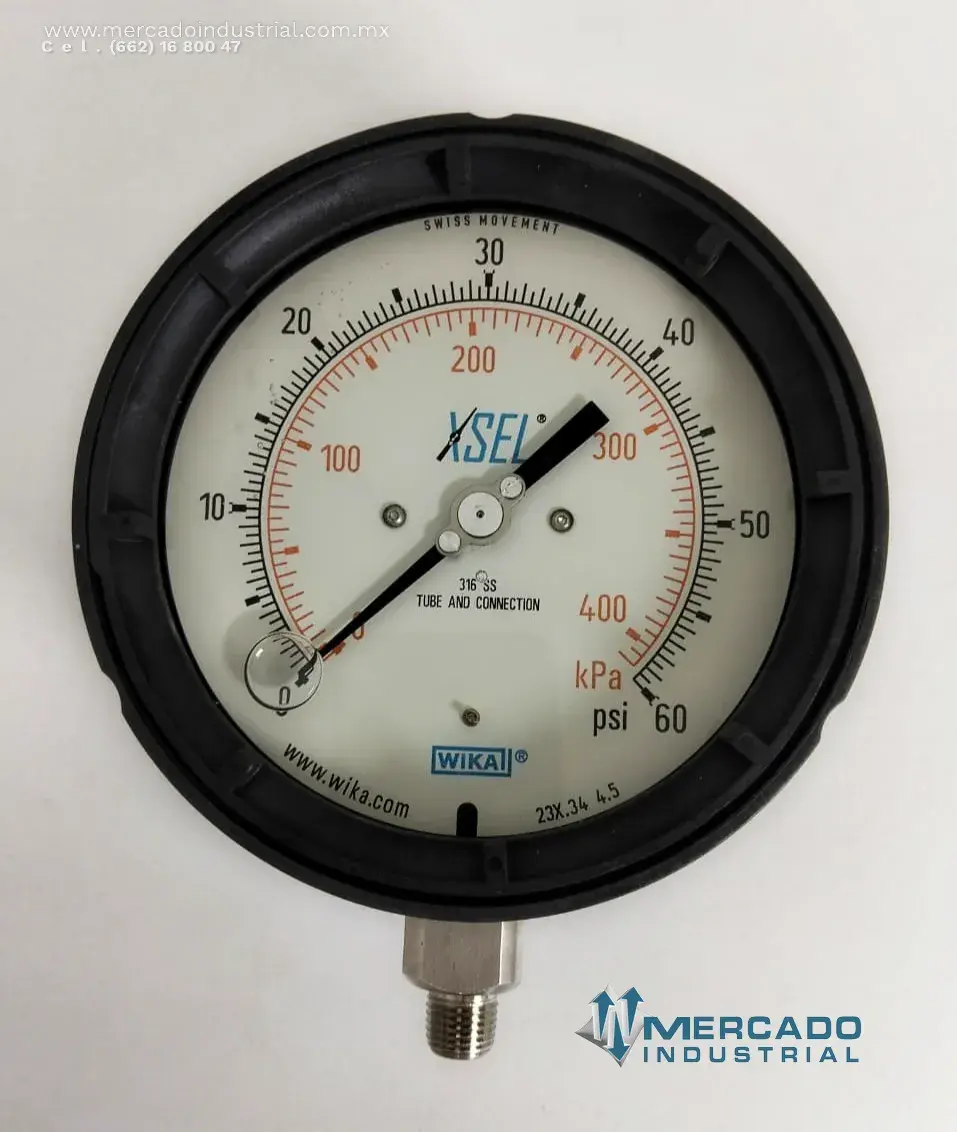 Manómetro 60 PSI modelo 23X.34 4.5 marca WIKA - imagen 1