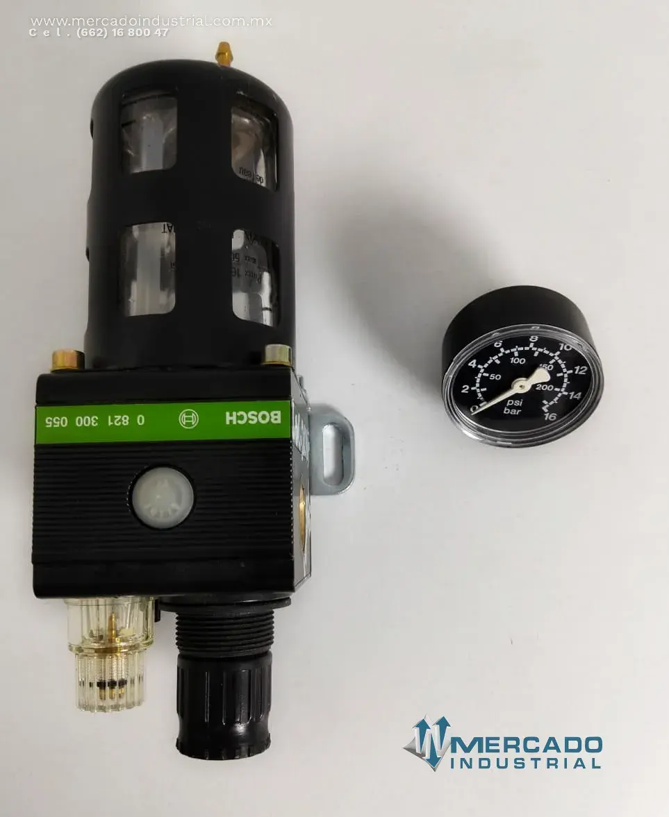 Lubricador neumático con regulador de presión 16 bar modelo 0 821 300 055 marca BOSCH - imagen 1