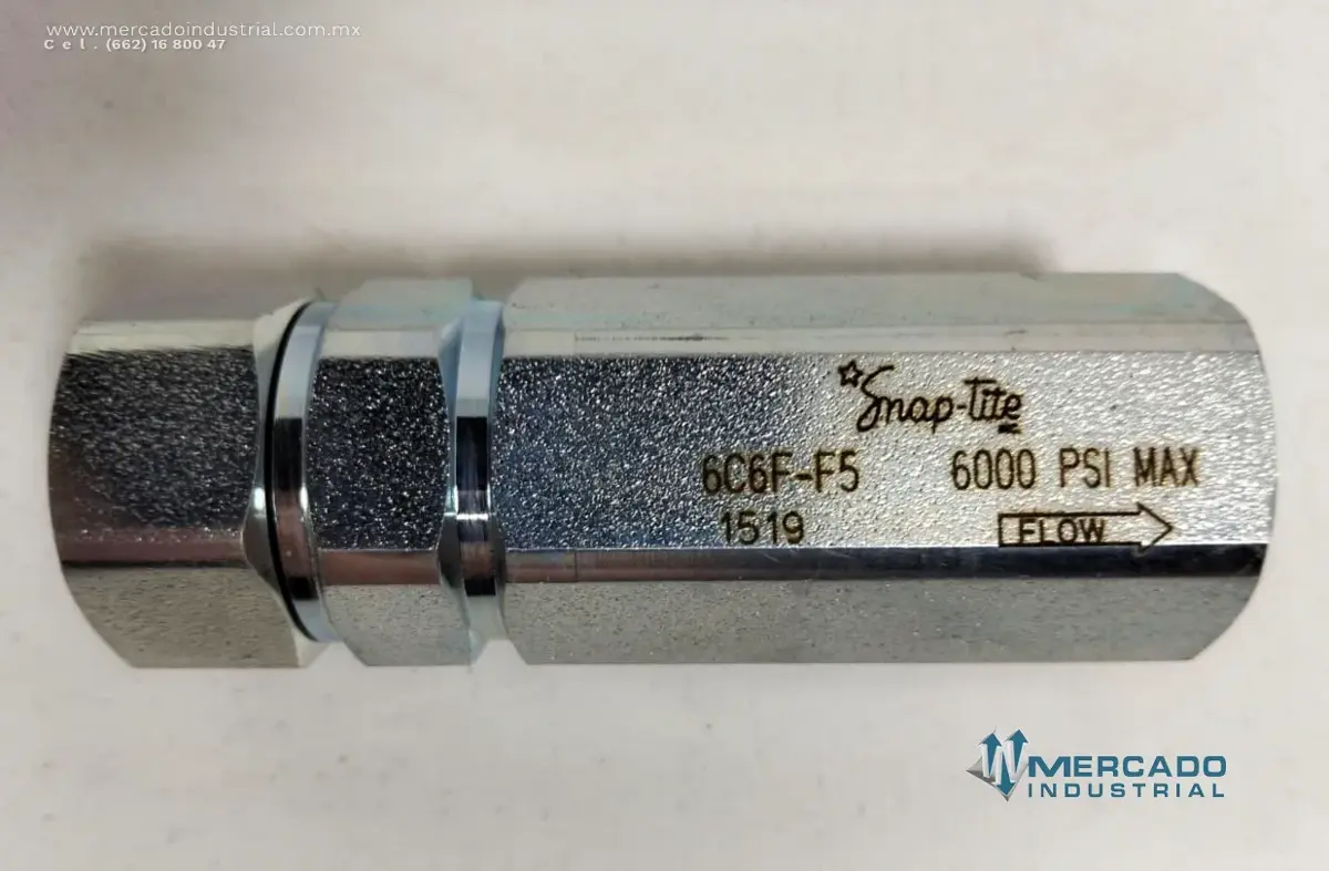 Válvula de retención 6000 PSI modelo 6C6F-F5 marca SNAP-TITE - imagen 1