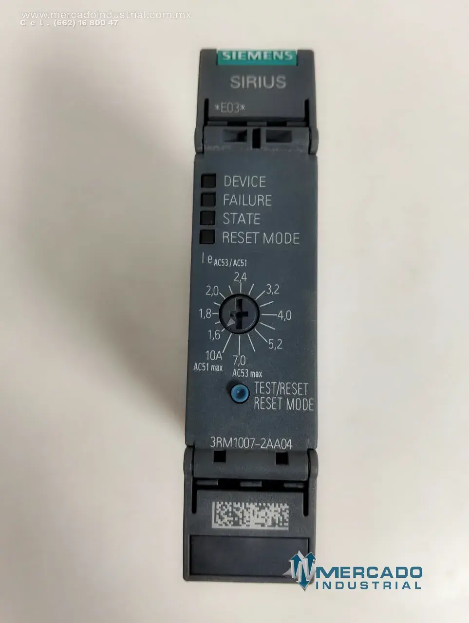 Arrancador de motor electrónico 4 kW 7 AMP 500 VAC modelo 3RM1007-2AA04 marca SIEMENS - imagen 1