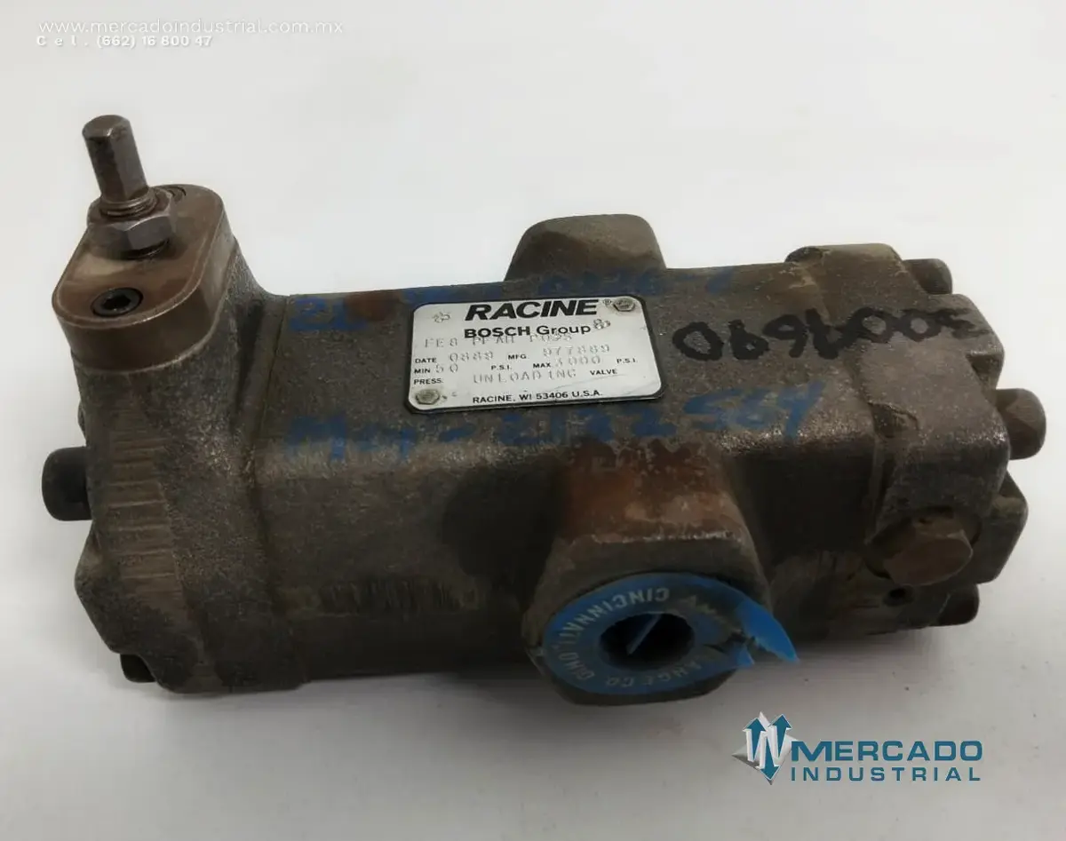 Válvula de alivio/descarga 3000 PSI modelo 977889 marca RACINE (BOSCH GROUP) - imagen 1