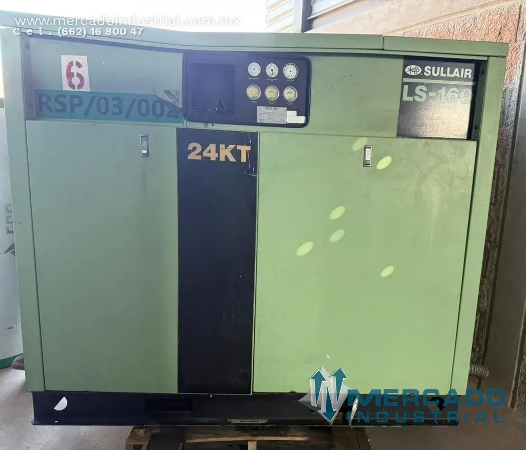 Compresor de aire comprimido 115/125 PSIG modelo LS16-75H/A/KT marca Sullair - imagen 1