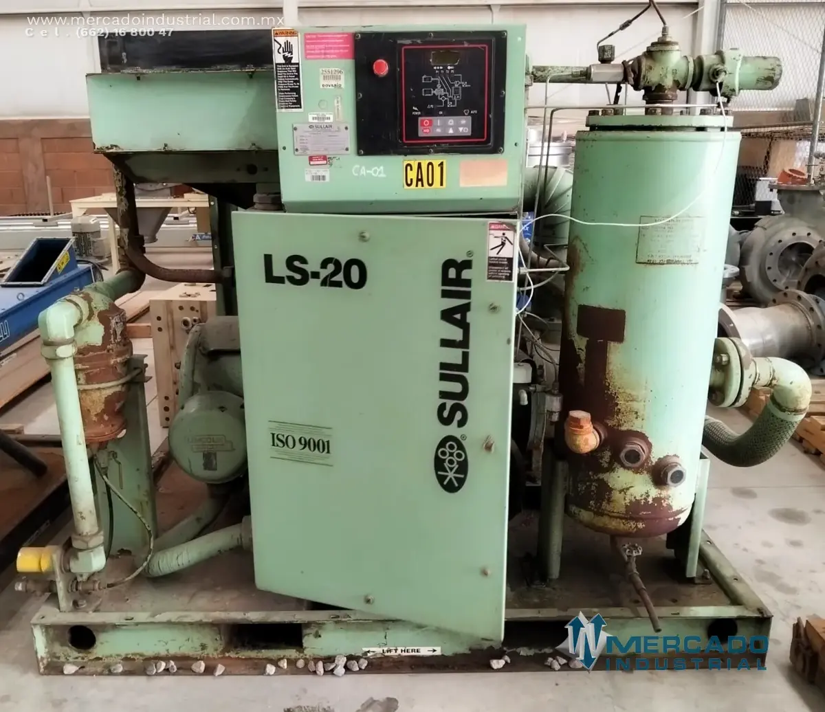 Compresor de aire 100 HP 115/125 PSIG modelo LS20-100H marca SULLAIR - imagen 1