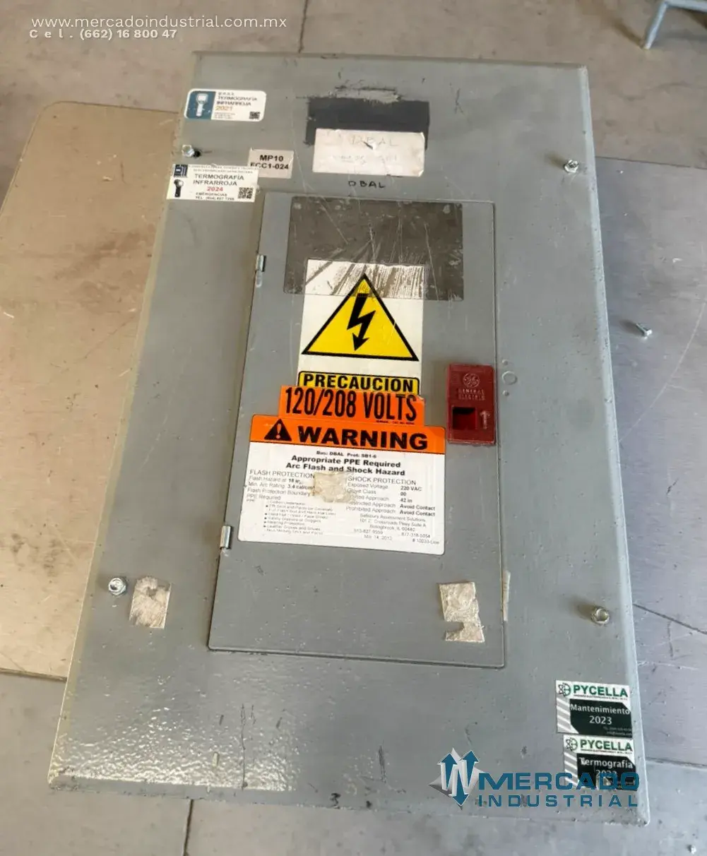 Tablero de distribución 24 circuitos 125A 120/208V marca GENERAL ELECTRIC - imagen 1