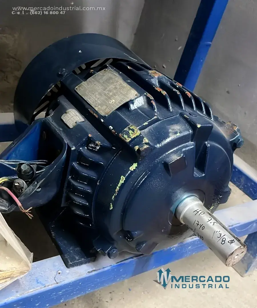 Motor eléctrico 7.5 HP 4 polos 1740 RPM marca U.S. MOTORS - imagen 1