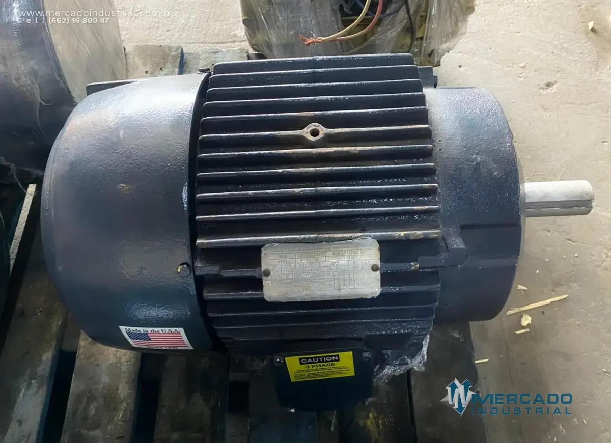 Motor eléctrico trifásico 7.5 HP 6 polos 1165 RPM marca Reliance - imagen 1