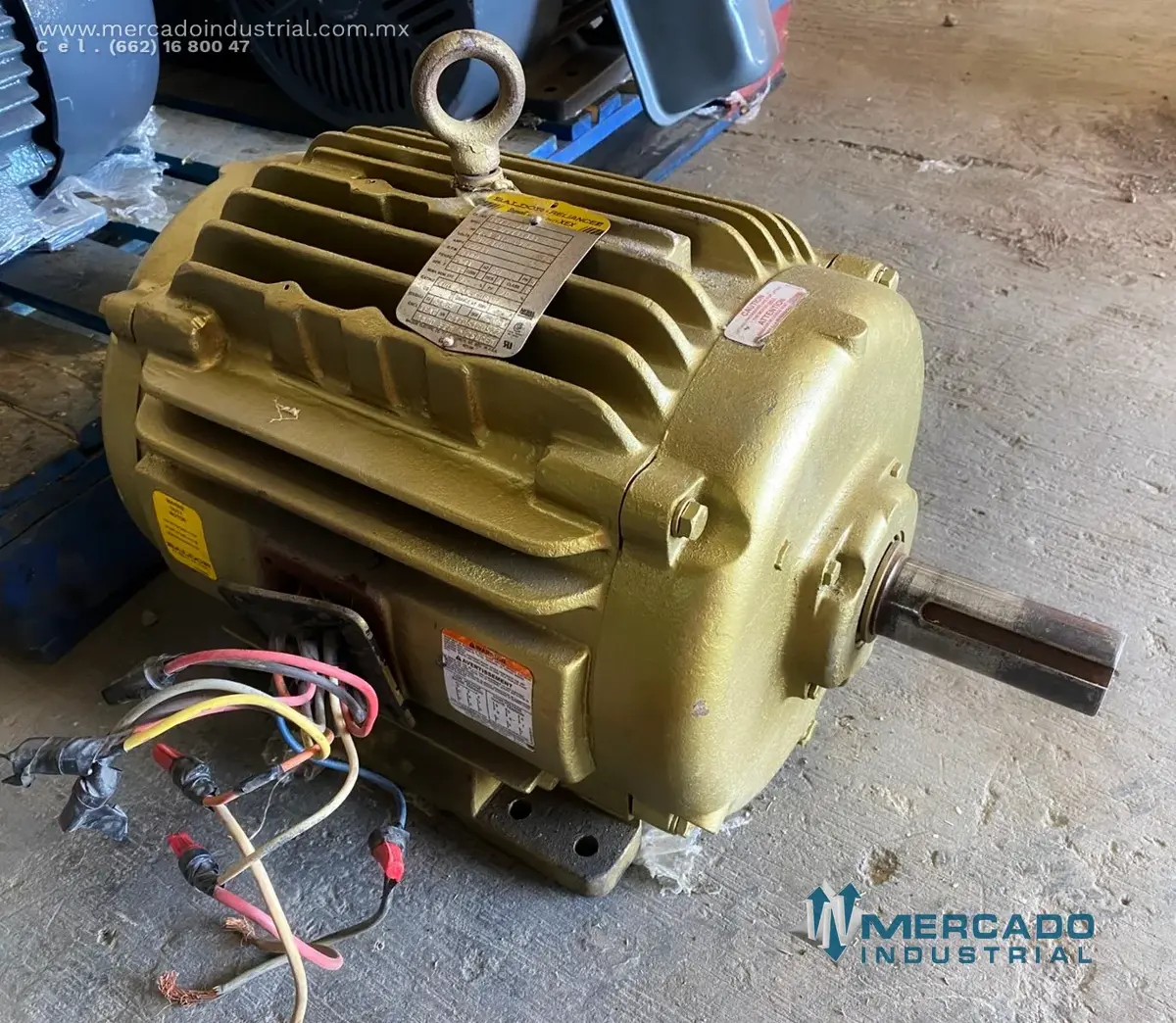 Motor eléctrico trifásico 7.5 HP 6 polos 1180 RPM marca BALDOR-RELIANCE - imagen 1